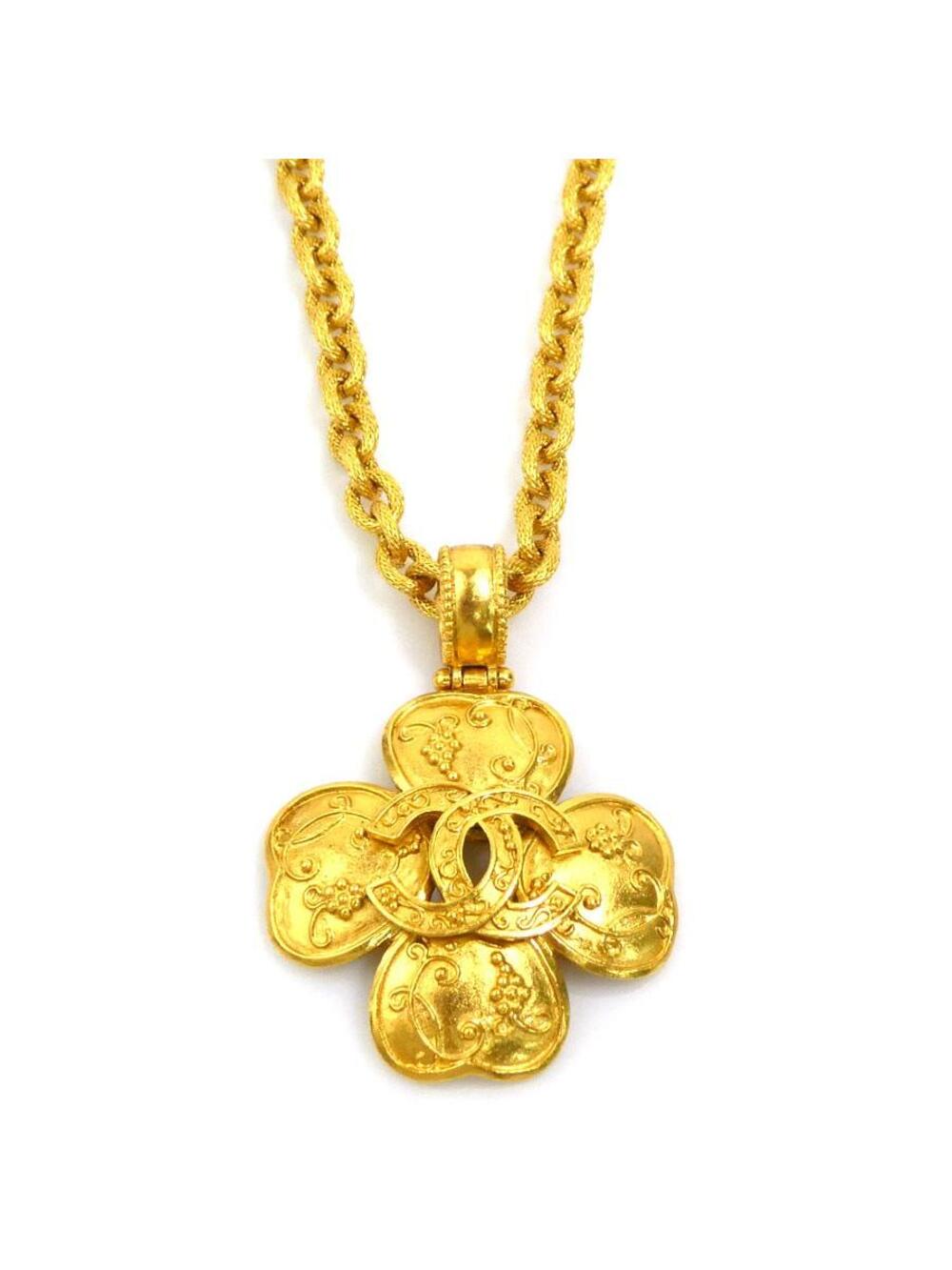 Auth Chanel Vintage Cc Logo Necklace #318350C89B